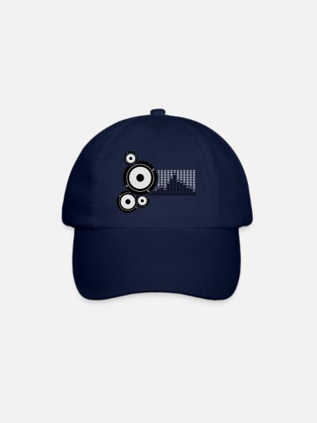 musik - Baseballkappe - Blau/Blau