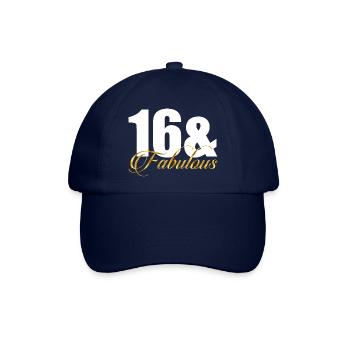 16 und fabelhaft - Baseballkappe - Blau/Blau - Vorne