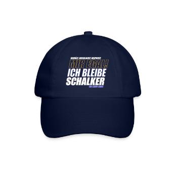 Mir Egal ich bleibe Schalker | Schalke Geschenk - Baseballkappe - Blau/Blau - Vorne