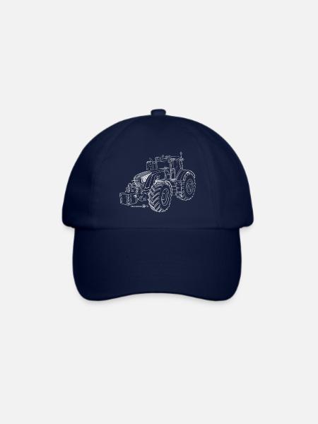Ackerschlepper 936 Weiß - Baseballkappe - Blau/Blau