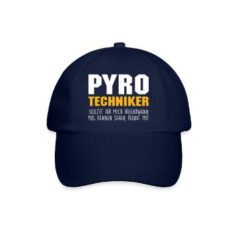 Pyrotechniker Pyro Pyrotechnik Feuerwerk Geschenk - Baseballkappe - Blau/Blau - Vorne