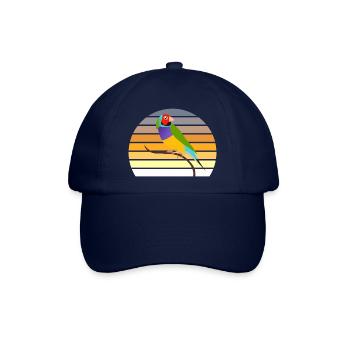 Goulds exotischer Diamantvogel - Baseballkappe - Blau/Blau - Vorne