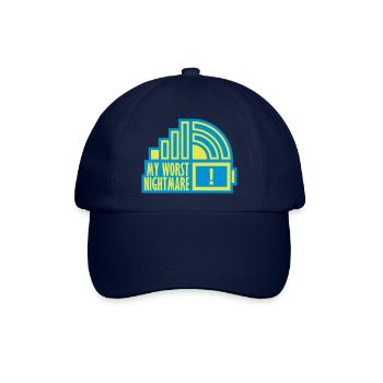 Nervig my worst nightmare - Baseballkappe - Blau/Blau - Vorne