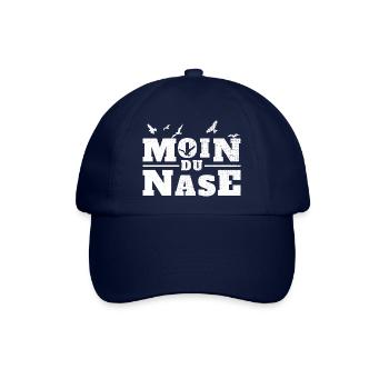 Moin du Nase Möwen Meer Norddeutschland - Baseballkappe - Blau/Blau - Vorne