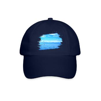 Segelschiff auf Bodensee - Baseballkappe - Blau/Blau - Vorne