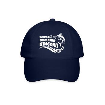 Schwertfisch Marlin Einhorn - Baseballkappe - Blau/Blau - Vorne