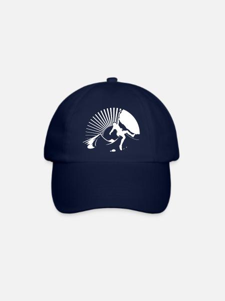 Berge Kletterer Natur Abenteuer - Baseballkappe - Blau/Blau