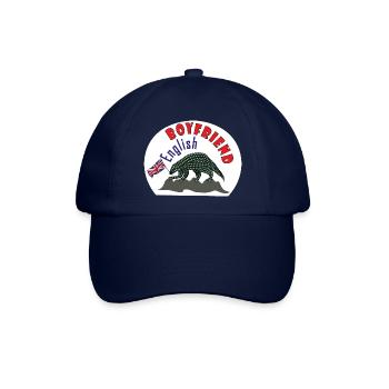 Englischer Junge Papa Schuppentier - Baseballkappe - Blau/Blau - Vorne