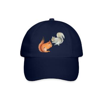 Lustige Hörnchen - Baseballkappe - Blau/Blau - Vorne