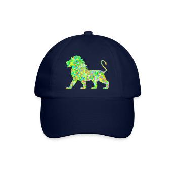 Löwe Polygon - Baseballkappe - Blau/Blau - Vorne