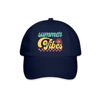 Sommer am Meer mit Sommerstimmung - Baseballkappe - Blau/Blau - Vorne