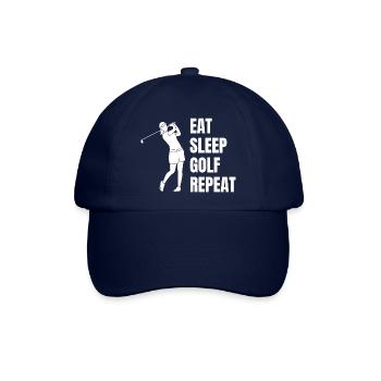 Golfspielerin Golfplatz Golfsport Golf Golfverein - Baseballkappe - Blau/Blau - Vorne