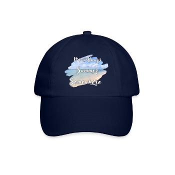 It's Always Summer Somewhere - Baseballkappe - Blau/Blau - Vorne