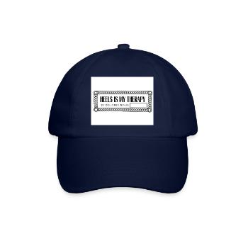 MY THERAPHY SHIRTS RECHTECKIG Seite 0002 - Baseballkappe - Blau/Blau - Vorne