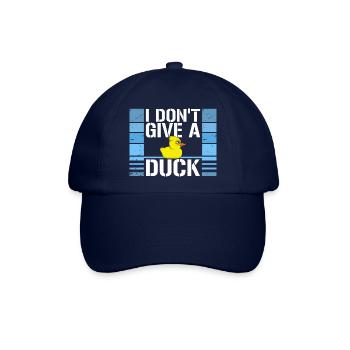 Lustig Ich gebe keine Ente Gummienten Sarkasmus - Baseballkappe - Blau/Blau - Vorne