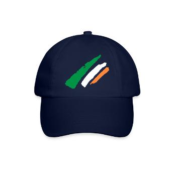 Irland Flagge - Vintage - Baseballkappe - Blau/Blau - Vorne