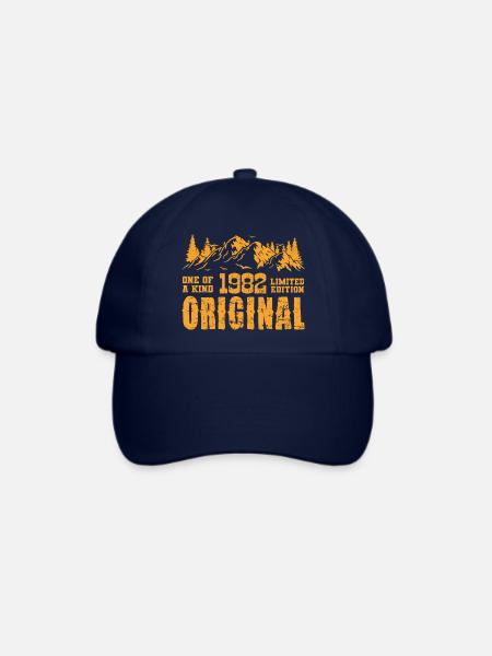 Geburtstagsgeschenk 1982 - 1982 - Baseballkappe - Blau/Blau