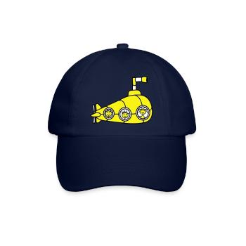 Lustige 3 U-Boot Crew Team Drei Freunde Matrosen - Baseballkappe - Blau/Blau - Vorne
