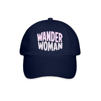 Wanderfrau Gradient Typo - Baseballkappe - Blau/Blau - Vorne