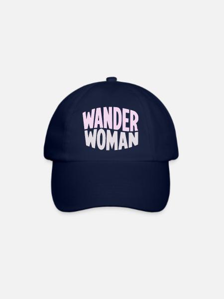 Wanderfrau Gradient Typo - Baseballkappe - Blau/Blau