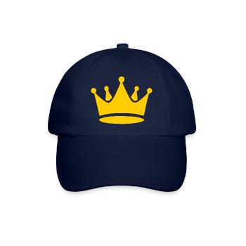 gelbe Krone Geburtstag Geschenk Geburtstagsgeschen - Baseballkappe - Blau/Blau - Vorne