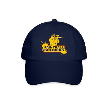 Paintball Soldiers Yellow Player Splatter Art - Baseballkappe - Blau/Blau - Vorne
