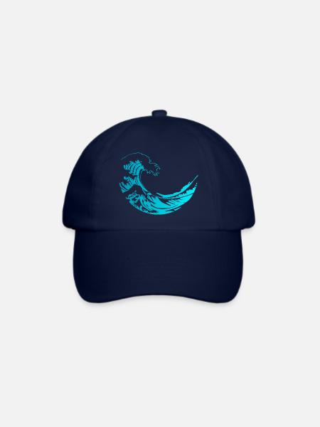 GROSSE WELLE VON KANAGAWA - Baseballkappe - Blau/Blau