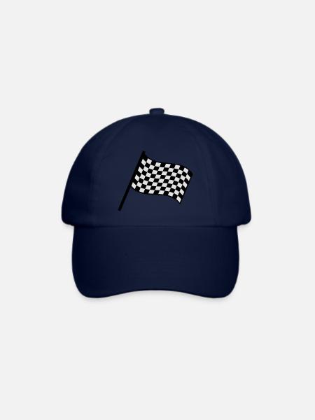 racing_flag - Baseballkappe - Blau/Blau