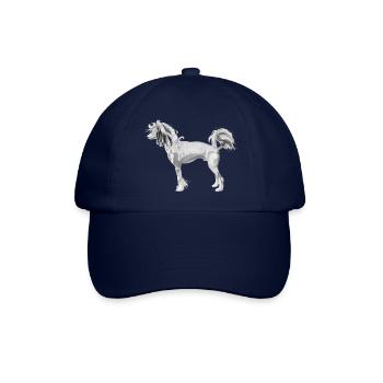 Chinesischer Schopfhund - Baseballkappe - Blau/Blau - Vorne