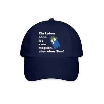 ein leben ohne tardis - Baseballkappe - Blau/Blau - Vorne