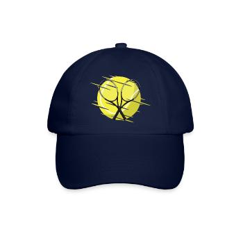 Tennisschläger und Tennisball - Baseballkappe - Blau/Blau - Vorne