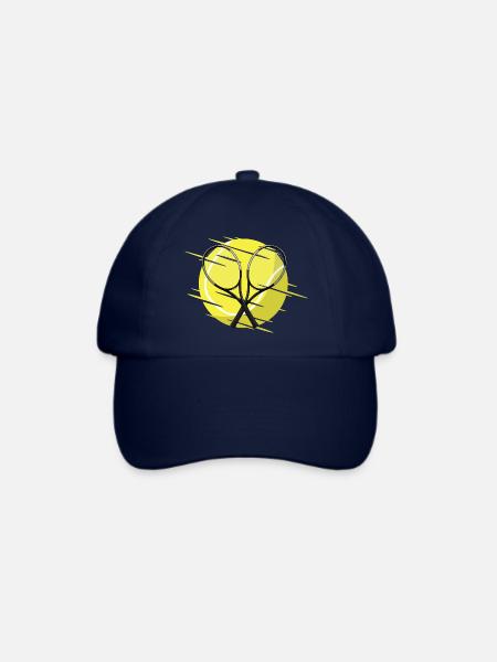 Tennisschläger und Tennisball - Baseballkappe - Blau/Blau