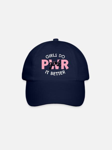 Girls do it better - Baseballkappe - Blau/Blau