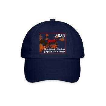 Vietnamesisches Neujahr Katze 2023 I Geschenk - Baseballkappe - Blau/Blau - Vorne
