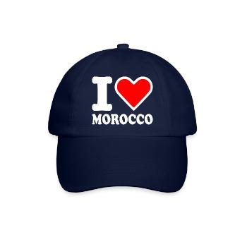 I love morocco - Baseballkappe - Blau/Blau - Vorne