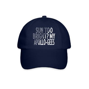 believe funny astrology telescope birthday earth - Baseballkappe - Blau/Blau - Vorne