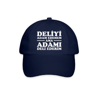 Lustiges Türkisches Design. Türkischer Spruch - Baseballkappe - Blau/Blau - Vorne