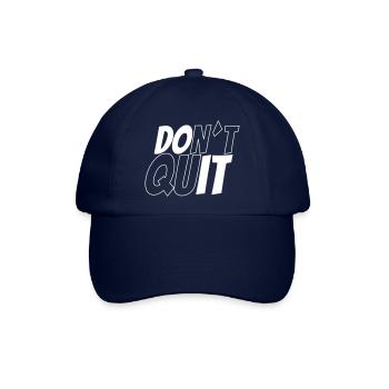 dont´t quit vs do it - Baseballkappe - Blau/Blau - Vorne