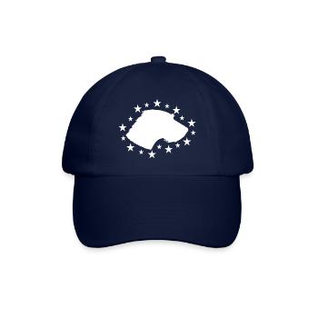 Rauhaardackel - Baseballkappe - Blau/Blau - Vorne