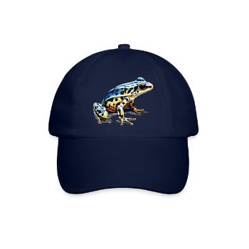 Pfeilgiftfrosch Amphibie als gefährlicher Frosch - Baseballkappe - Blau/Blau - Vorne