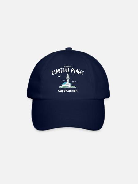 Japan, Bucht von Tokio, Leuchtturm Kannonzaki - Baseballkappe - Blau/Blau
