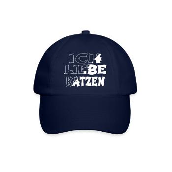meerkatze spruch hauskatze humor geschenkidee cool - Baseballkappe - Blau/Blau - Vorne