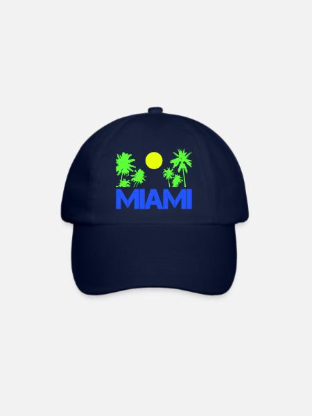 miami - Baseballkappe - Blau/Blau