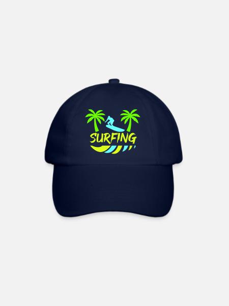 surfing - Baseballkappe - Blau/Blau