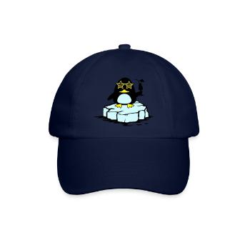 beach pinguin eisscholle - Baseballkappe - Blau/Blau - Vorne