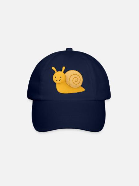 Süße Schnecke für Babys und Kinder – Lustiges Tier - Baseballkappe - Blau/Blau