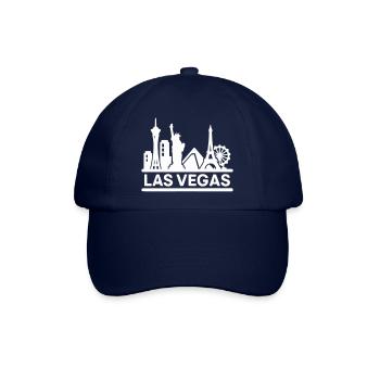 las vegas - Baseballkappe - Blau/Blau - Vorne