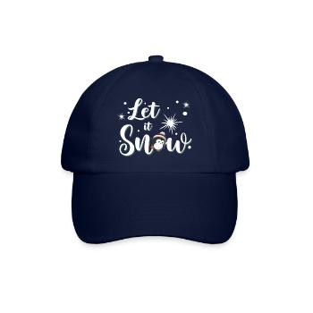 Let It Snow Pinguin - Baseballkappe - Blau/Blau - Vorne