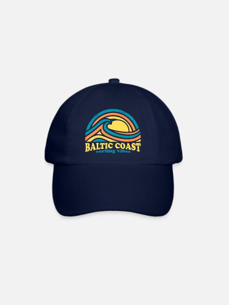 Baltic Coast Surf-Design – Sunset - Baseballkappe - Blau/Blau