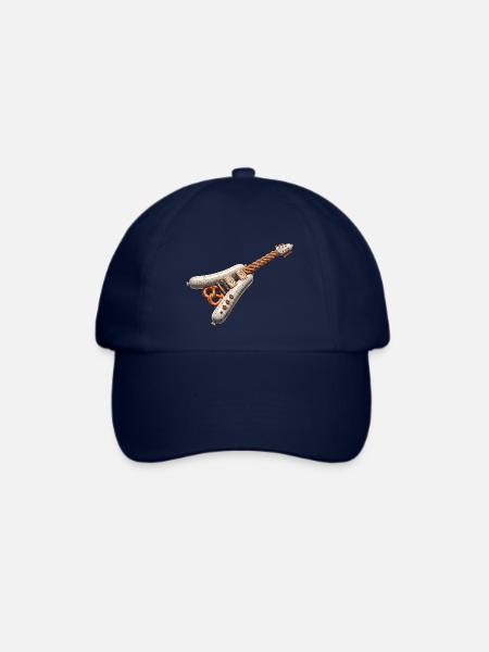 Weisswurst Brezel Gitarre - Baseballkappe - Blau/Blau
